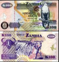 *100 Kwacha Zambia 2006, P38f UNC - Kliknutím na obrázok zatvorte -